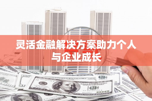 保定灵活金融解决方案助力个人与企业成长