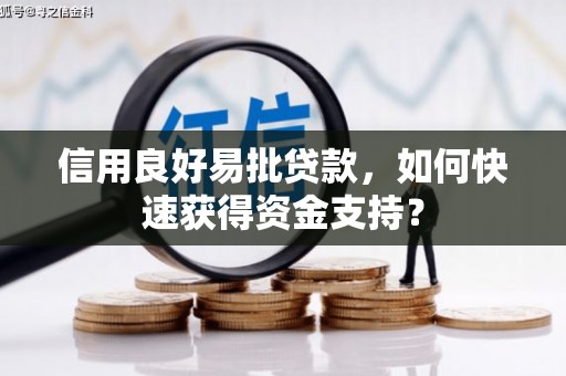 保定信用良好易批贷款，如何快速获得资金支持？