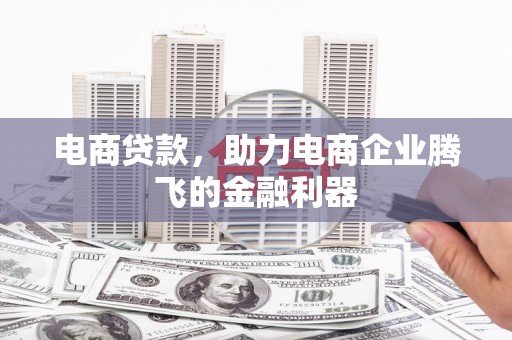 保定电商贷款，助力电商企业腾飞的金融利器