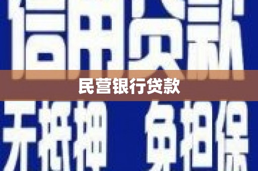 保定民营银行贷款