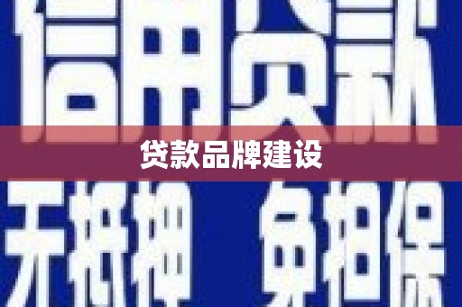 保定贷款品牌建设