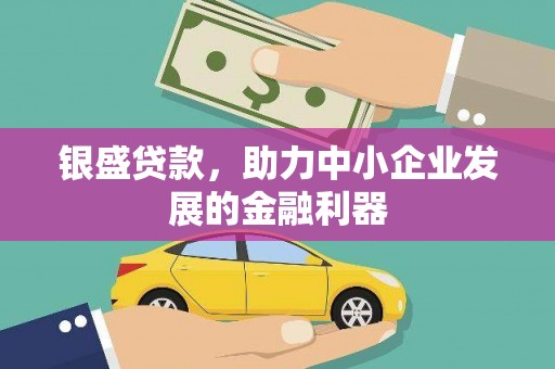 保定银盛贷款，助力中小企业发展的金融利器
