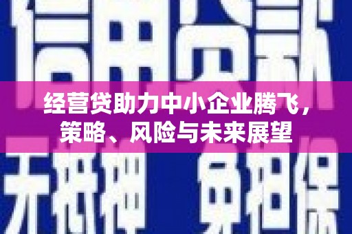 保定经营贷助力中小企业腾飞，策略、风险与未来展望