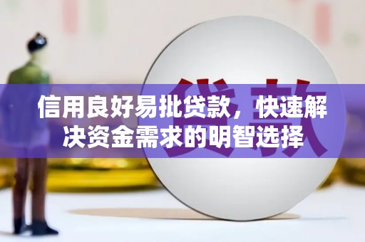 保定信用良好易批贷款，快速解决资金需求的明智选择