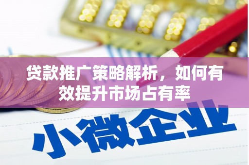 保定贷款推广策略解析，如何有效提升市场占有率