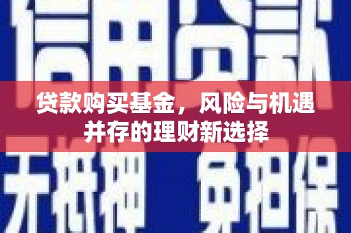 保定贷款购买基金，风险与机遇并存的理财新选择