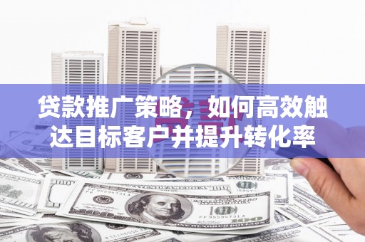保定贷款推广策略，如何高效触达目标客户并提升转化率