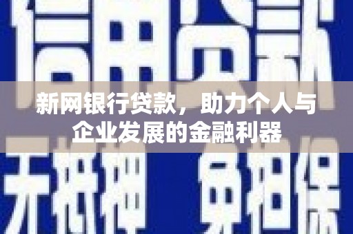 保定新网银行贷款，助力个人与企业发展的金融利器