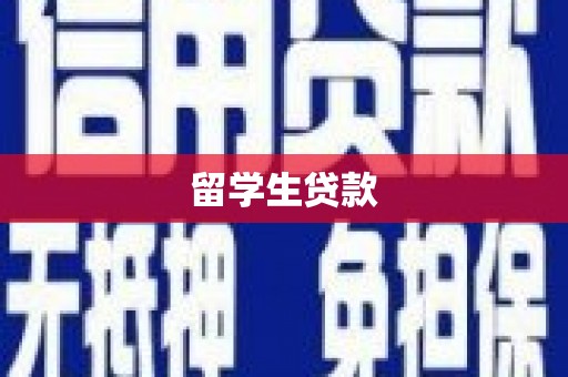保定留学生贷款