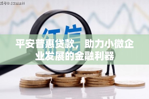 保定平安普惠贷款，助力小微企业发展的金融利器