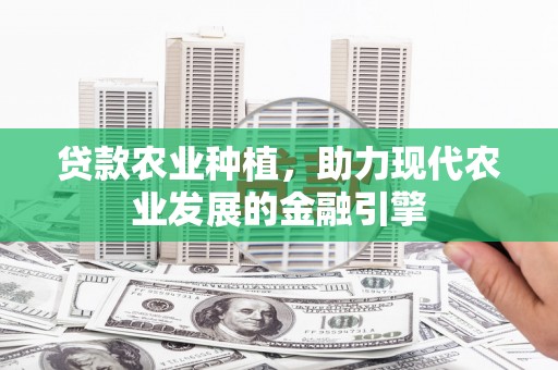保定贷款农业种植，助力现代农业发展的金融引擎