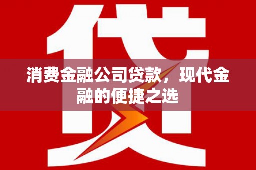 保定消费金融公司贷款，现代金融的便捷之选