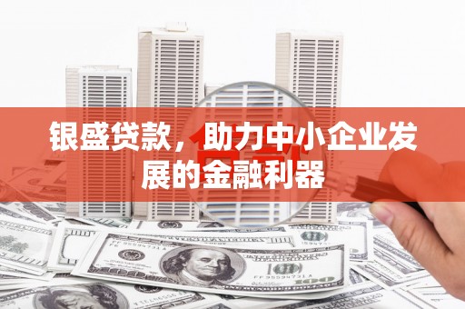 保定银盛贷款，助力中小企业发展的金融利器