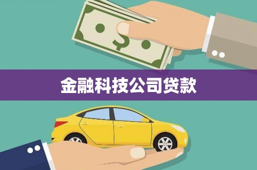 保定金融科技公司贷款