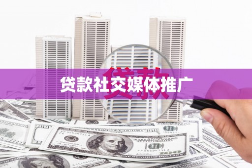 保定贷款社交媒体推广