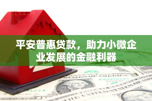 保定平安普惠贷款，助力小微企业发展的金融利器