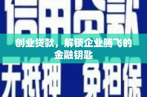 保定创业贷款，解锁企业腾飞的金融钥匙