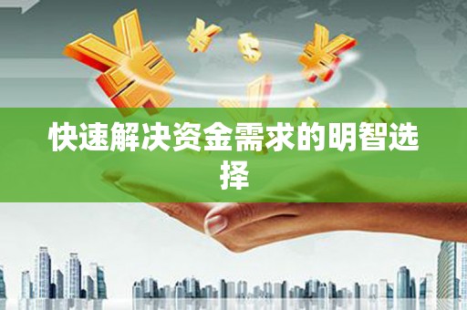 保定快速解决资金需求的明智选择