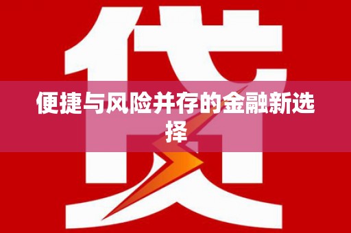 保定便捷与风险并存的金融新选择