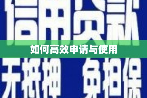 保定如何高效申请与使用