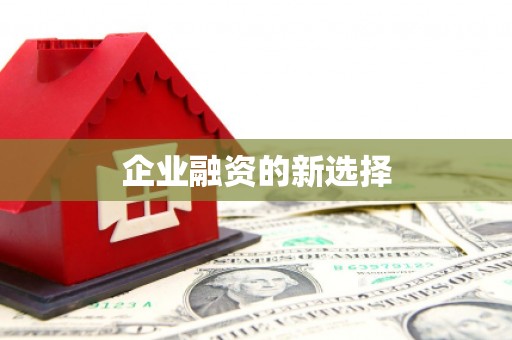 保定企业融资的新选择